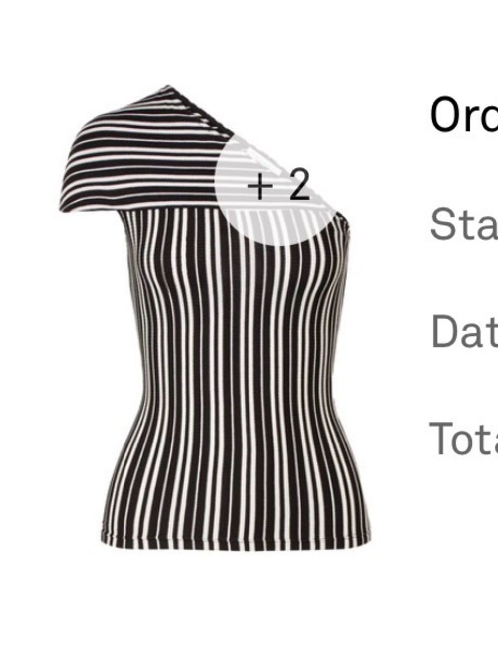Beaufille Monochrome Zebra Pattern Top
